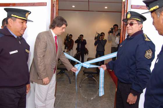 Se inauguró la sala de prensa de la Policía