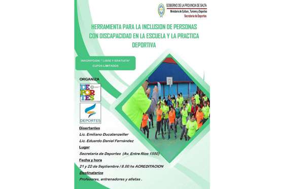 Curso sobre la inclusión de personas con discapacidad en la práctica deportiva