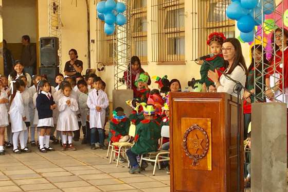 La ministra de Educación asistió a la inauguración de obras en escuela de Chicoana