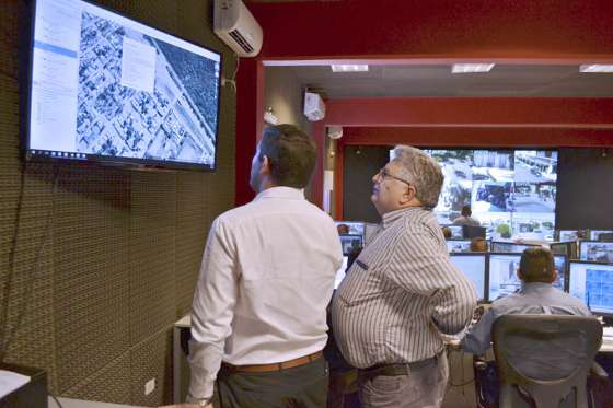 El intendente de Yrigoyen visitó el edificio del 9-1-1