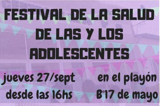 Festival de la Salud adolescente en barrio 17 de Mayo