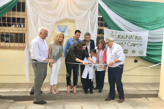 Inauguraron obras en la escuela Teniente Benjamín Matienzo, de Cerrillos