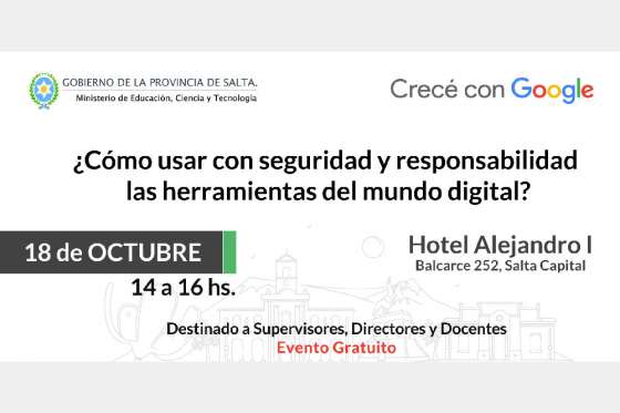 Se realizará en Salta el Encuentro “Crecé con Google para docentes”