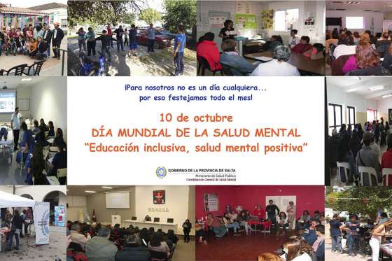 Actividades durante octubre por el Día Mundial de la Salud Mental