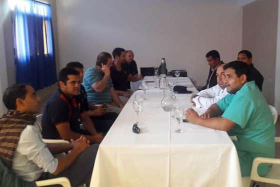 Funcionarios de Seguridad se reunieron con Bomberos Voluntarios y con el gerente del hospital de Cafayate