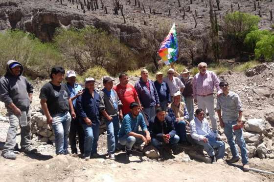 Funcionarios del Ministerio de Producción recorrieron obras hídricas en Rosario de Lerma