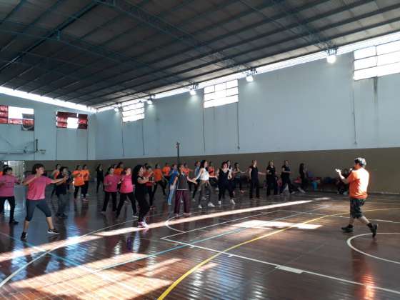 Tercer encuentro de gimnasia aeróbica en la Secretaría de Deportes