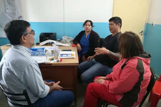 Continúan las tareas de asistencia sanitaria a familias de Morillo