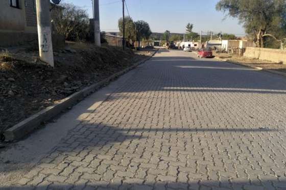 Pavimentaron calles de Payogasta con adoquines
