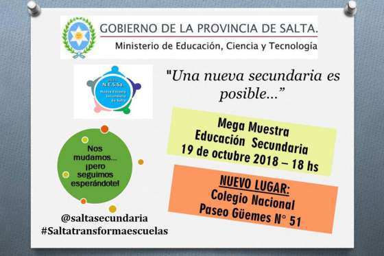 Educación presentará esta tarde proyectos innovadores de Nivel Secundario