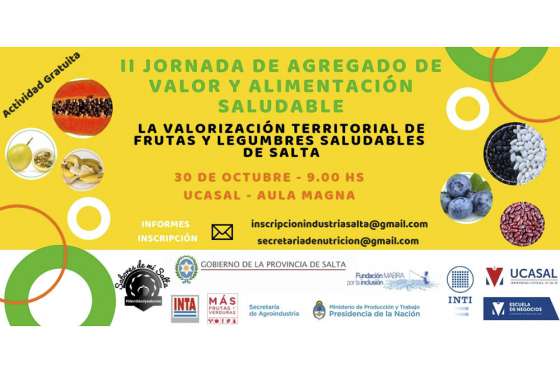 Se realizará la Segunda Mesa de Agregado de Valor y Alimentación Saludable