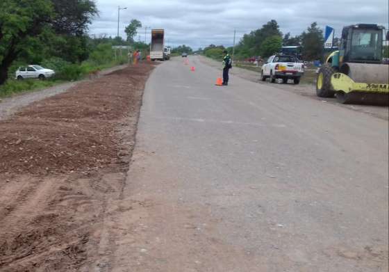 Habilitaron el paso vehicular en el acceso sur de la ruta provincial 5 hacia Apolinario Saravia