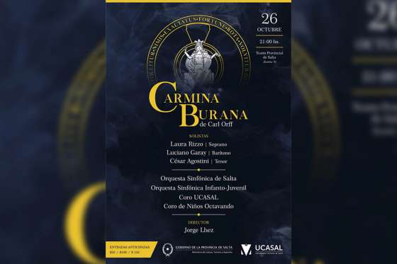 Llega Cármina Burana, fuerza primitiva y arrolladora