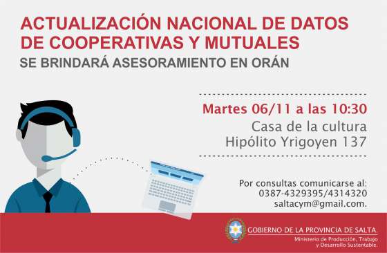 Vence el plazo para actualizar datos de cooperativas y mutuales