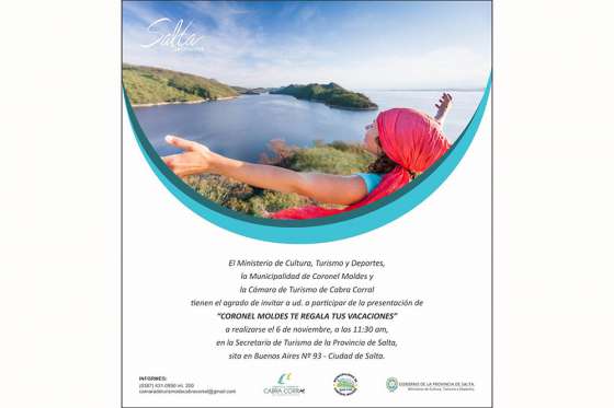 Presentan la promoción “Coronel Moldes te regala tus vacaciones”