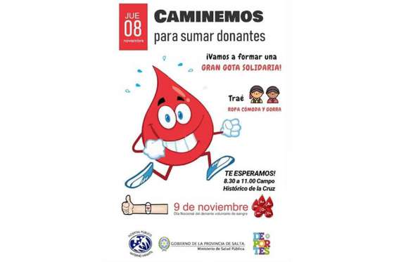 Con actividades en el Campo de la Cruz celebrarán el Día Nacional del Donante Voluntario de Sangre