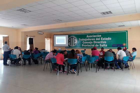 Capacitan a delegados de ATE en prevención de consumos problemáticos en el ámbito laboral