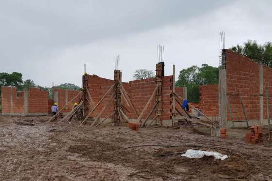 En paraje Río Blanquito inició la construcción de un nuevo edificio para el secundario Nº5220