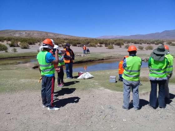 Positiva participación de las comunidades de la Puna en los monitoreos ambientales