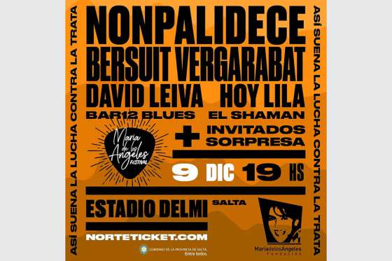 La Bersuit y Nonpalidece actuarán esta tarde en el festival solidario contra la trata de personas