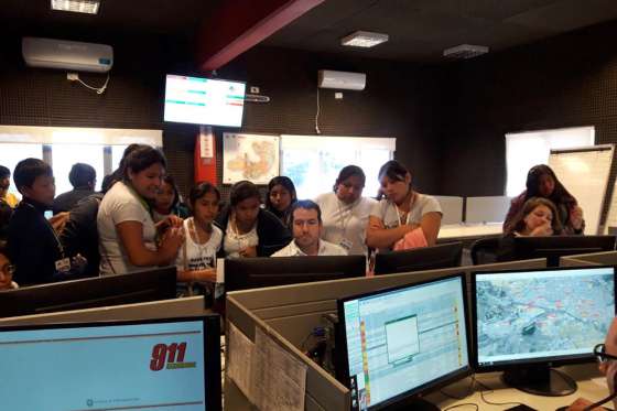 Niños de Peña Colorada del departamento Orán visitaron el 9-1-1