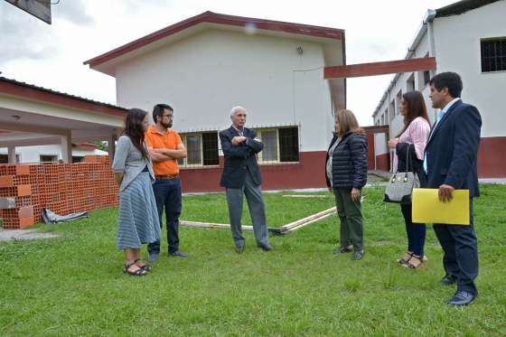 López Arias y la jueza Bustos Rallé se interiorizaron de las refacciones en el hogar Michel Torino
