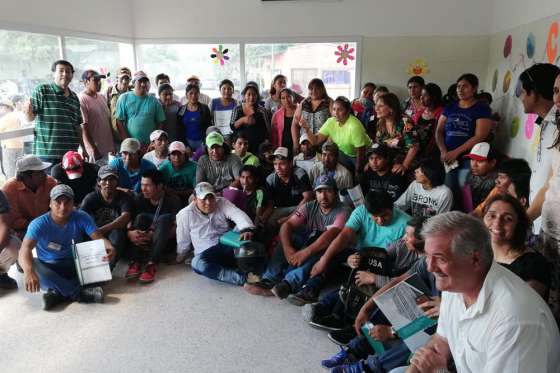 Edith Cruz se reunió con los promotores del Centro Socio Sanitario de Coronel Juan Solá