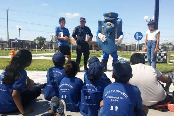 Seguridad Vial capacitó a niños de los cuerpos infantiles