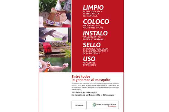 Salud Pública recomienda continuar con medidas de prevención de zika, dengue y chikungunya