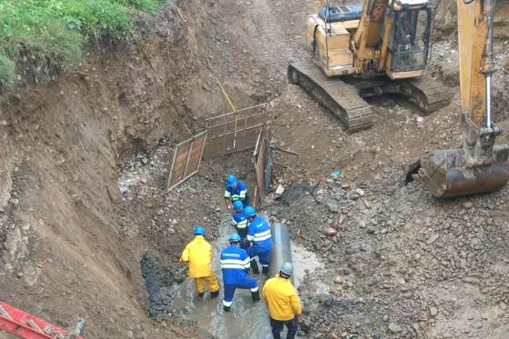 Aguas del Norte ejecutó una obra en Orán para optimizar el servicio en tres barrios