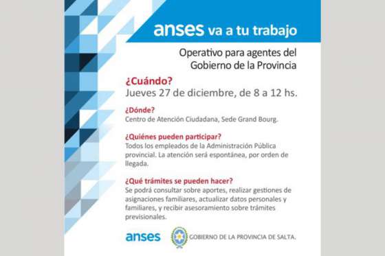 Último operativo del año del programa  Anses va a tu trabajo