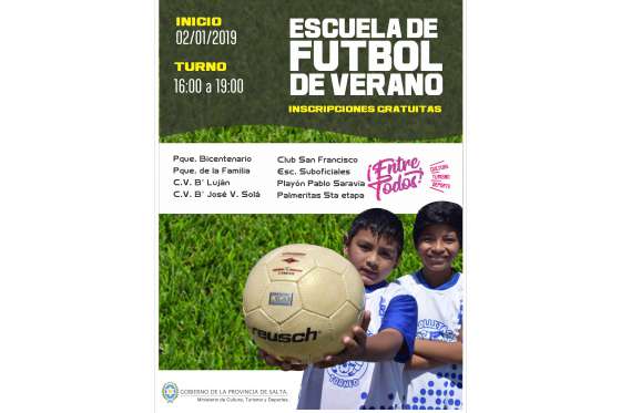 Lanzamiento de las Escuelas de Fútbol de Verano