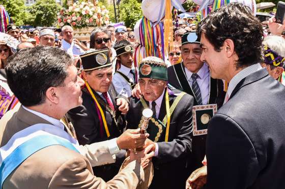 Urtubey participó en el tradicional Tinkunaco en La Rioja