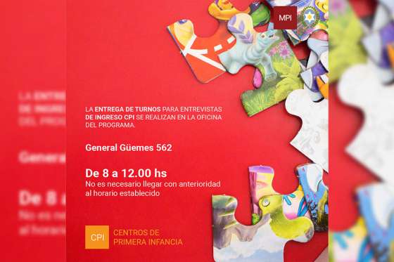 Finaliza hoy  la entrega de turnos para la inscripción en Centros de Primera Infancia de Capital