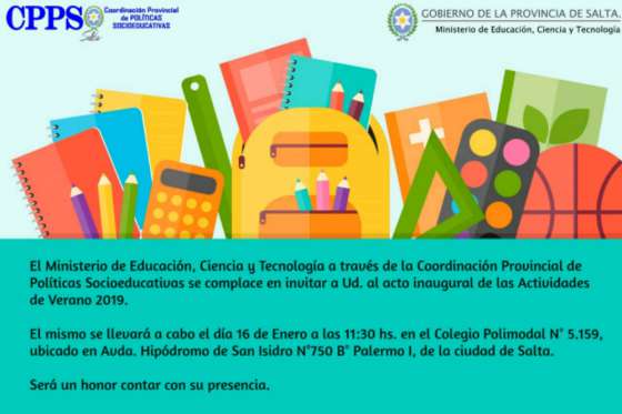 Lanzamiento de diversas actividades de verano para niños y jóvenes