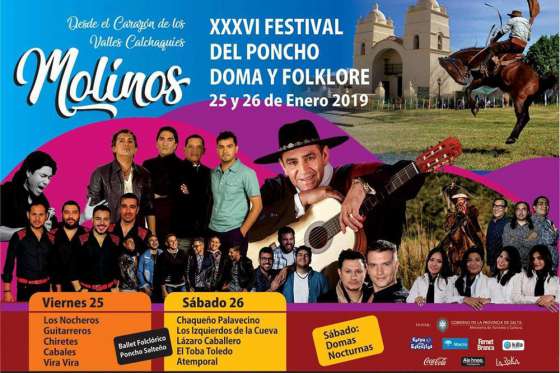 Se presentará hoy una nueva edición del Festival del Poncho, Doma y Folklore