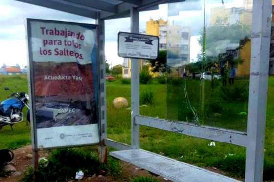 Otro hecho de vandalismo en un parador de SAETA