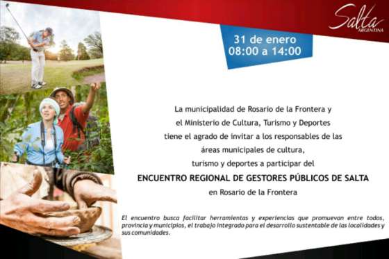 En Rosario de la Frontera se realizará hoy el Primer Encuentro Regional de Gestores Públicos