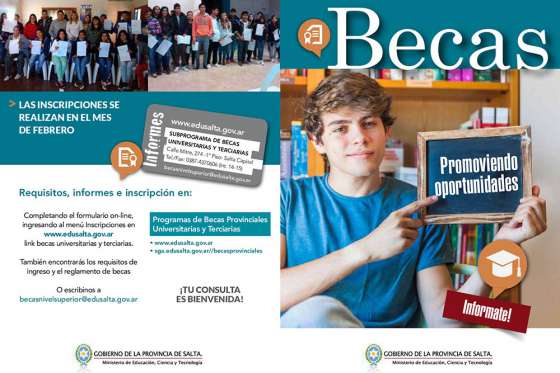 Comenzaron las inscripciones para becas universitarias y terciarias