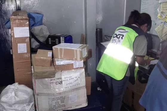 Durante enero Rentas secuestró más de 800 bultos con mercadería ilegal