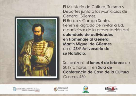 Presentan actividades para conmemorar el natalicio del General Güemes