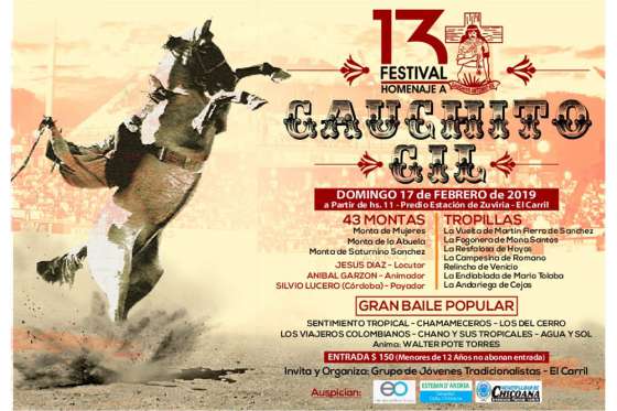 El Carril presentará el Festival en Homenaje al Gauchito Gil