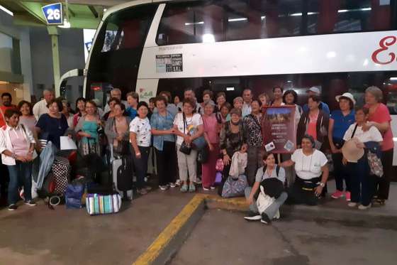 Adultos mayores realizaron el primer viaje de 2019 a Chapadmalal