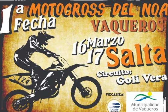 Vaqueros presenta la primera fecha del torneo del NOA de motocross
