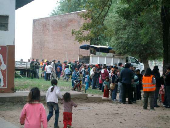 Se realizó un simulacro de inundación en Embarcación
