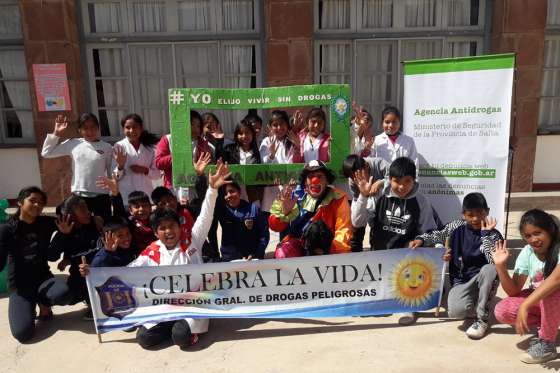 Estudiantes y vecinos de Molinos se sumaron al plan Salta Sin Drogas