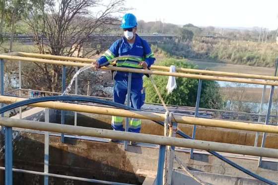En Embarcación nuevos trabajos aseguran la calidad y continuidad del servicio de agua