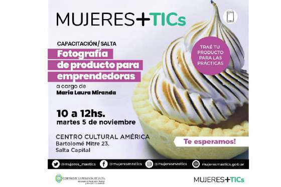 Capacitarán hoy a mujeres sobre fotografía de productos como estrategia de ventas