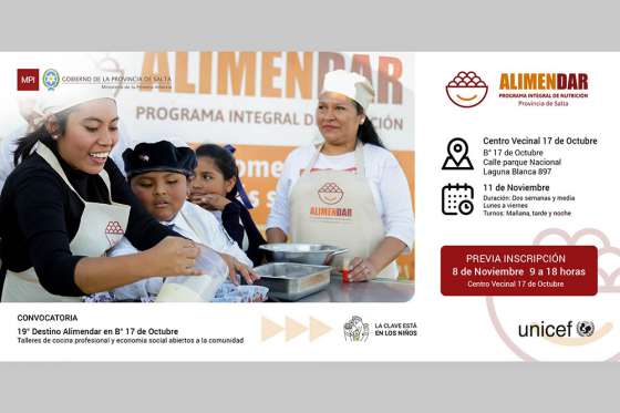 Alimendar inicia hoy su 19° destino en B° 17 de Octubre