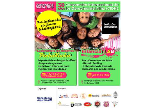 Jornadas “La infancia es para siempre” por los 30 Años de la Convención de los Derechos del Niño